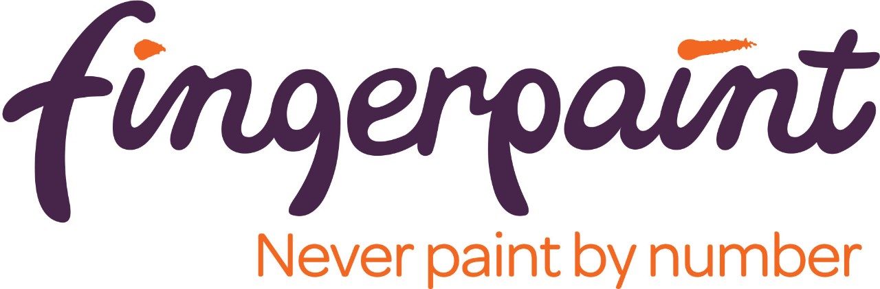 Fingerpaint - Never paint by number logo