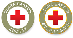 Clara Barton Society and Clara Barton Society Gold pins