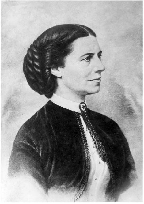 Black and white image of Clara Barton