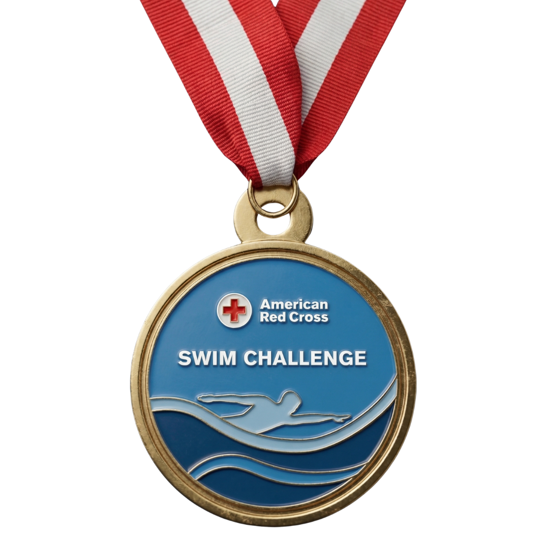 American Red Cross Swim Challenge Medal