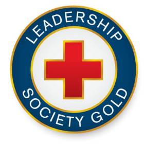 Red Cross Leadership Society Gold pin