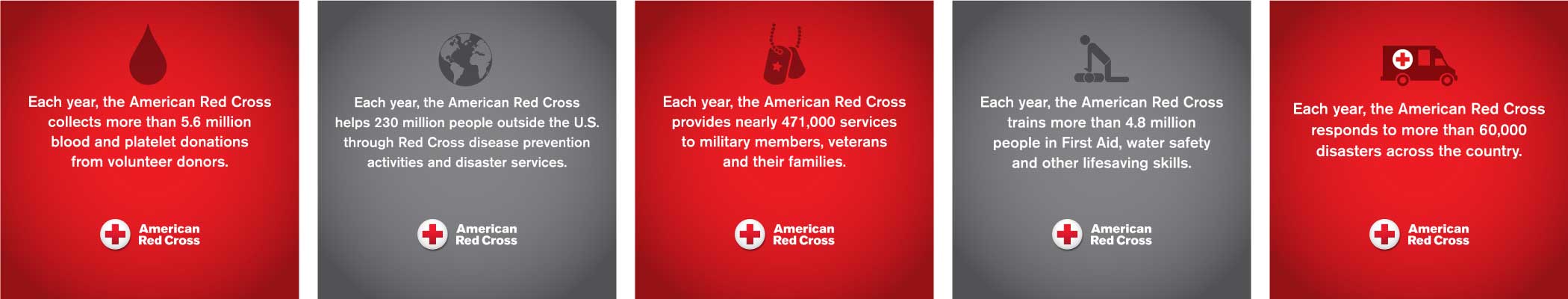 American Red Cross social media graphics