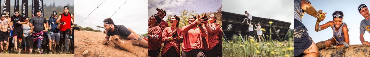 Different groups of people running Spartan races