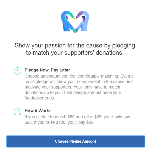 Match donation example page