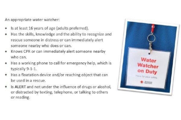 Designate a Water Watcher infographic