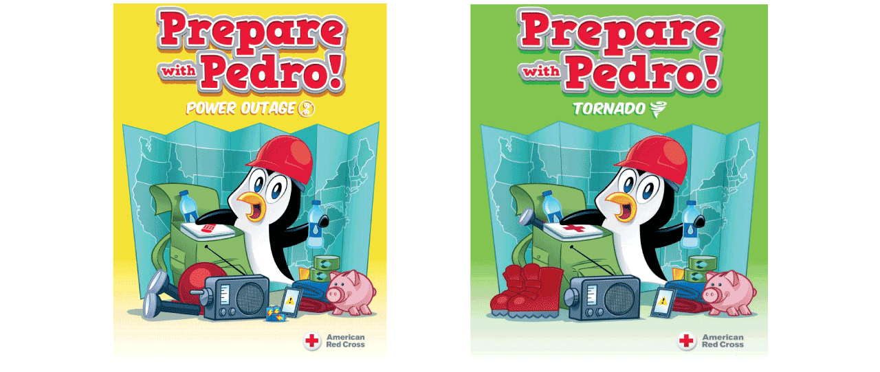 Prepare with Pedro books about tornados and power outages
