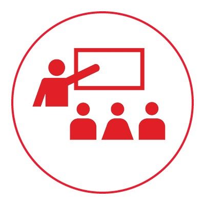 icon of instructor teaching students