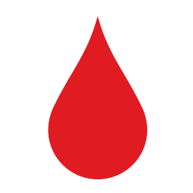 Red Cross blood drop icon