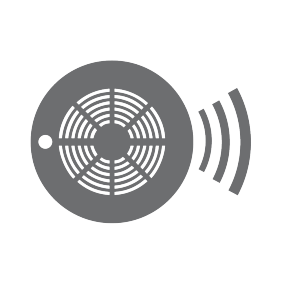 Smoke alarm icon