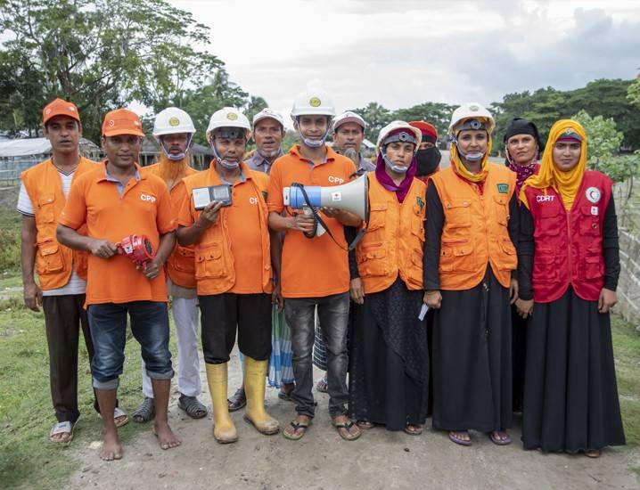 A team of preparedness volunteers are ready to begin training drills