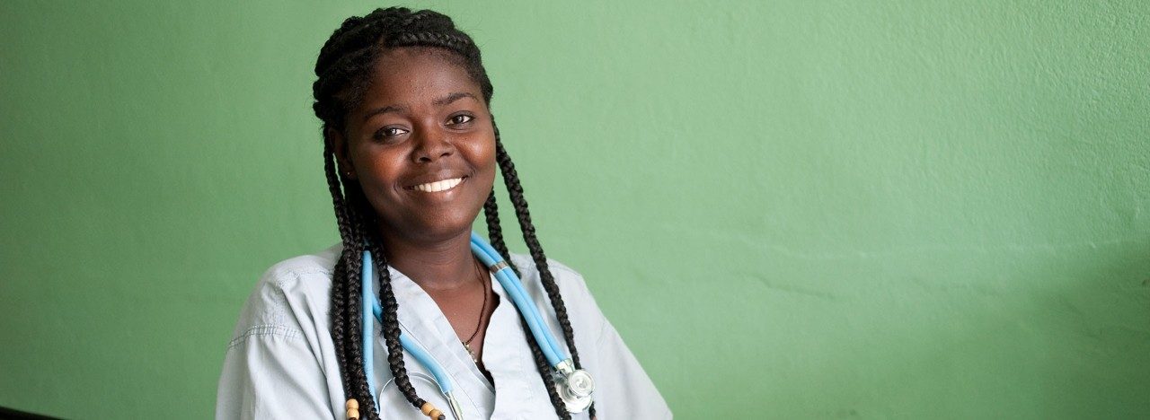 female nurse smiling