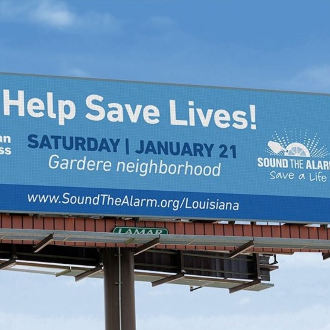 lamar billboard with help save lives event info
