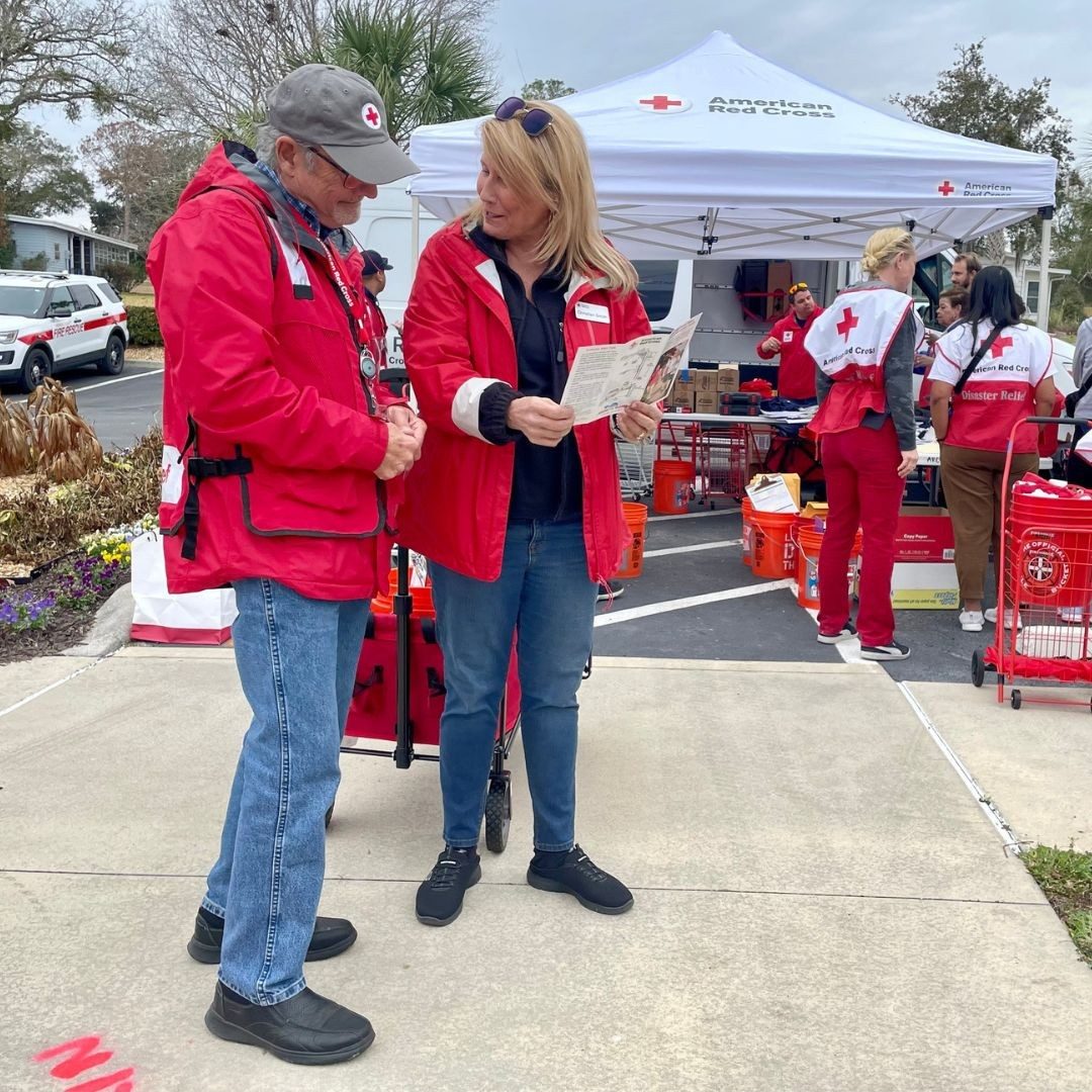 sound the alarm volunteers conversing