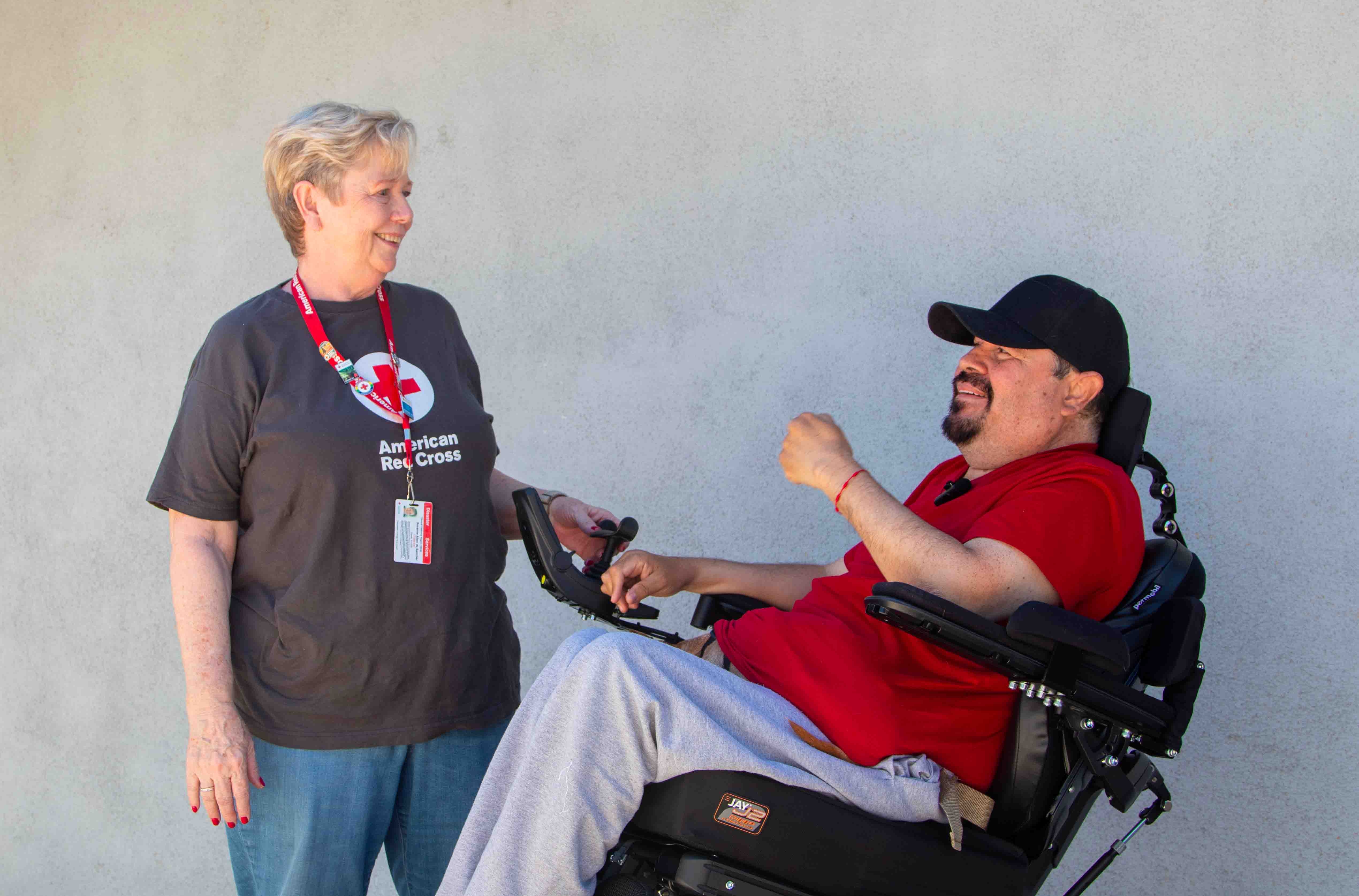 Red Cross Caseworkers Meet Ignacio