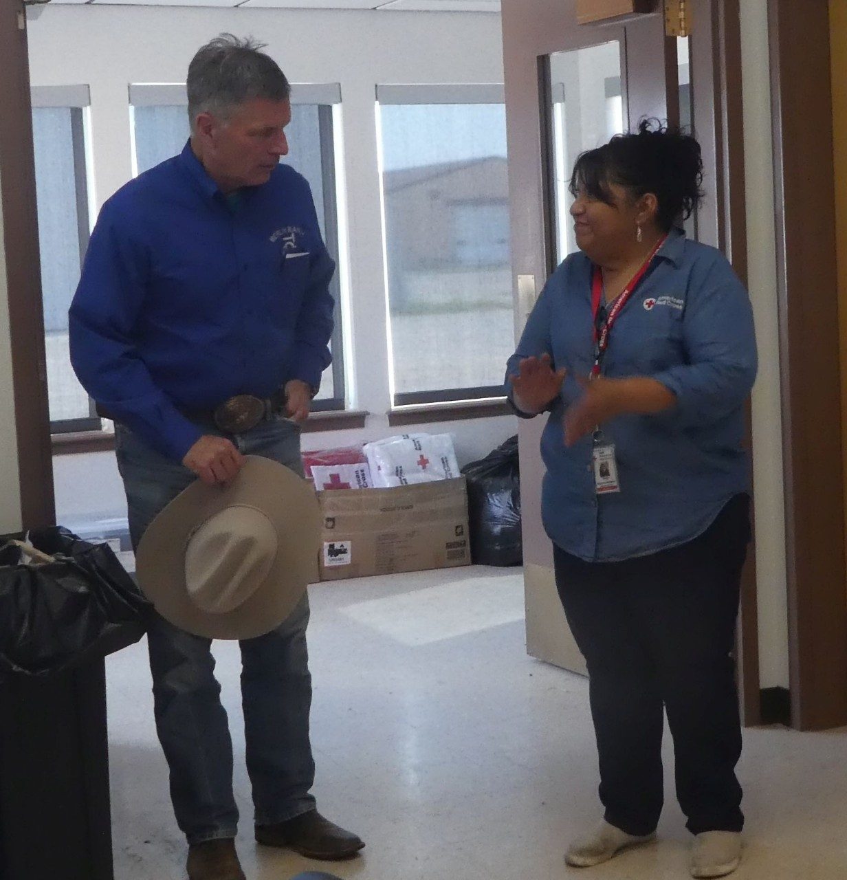 Red Cross responders arrive to wildfires