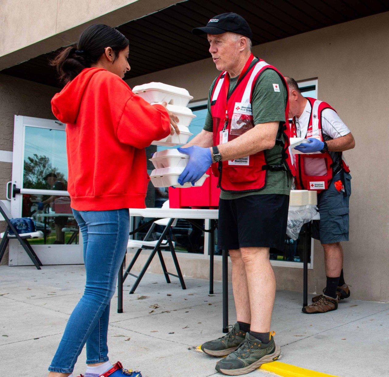 Volunteers providing aid after Hurricanes Milton and Helene