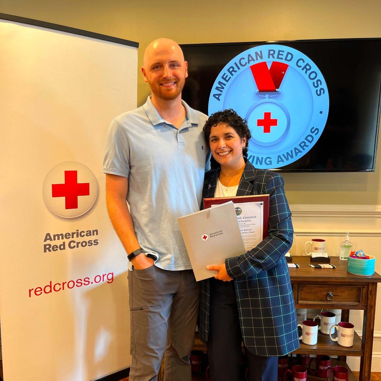 Alexa Massad receives a Lifesaving Award