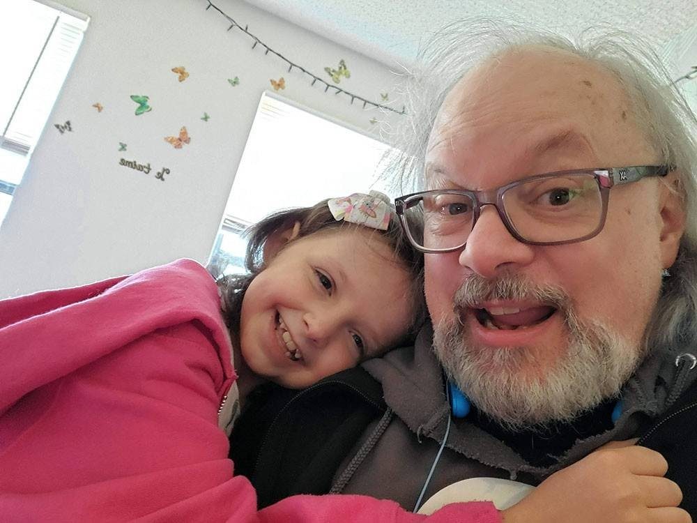Donald Ellett and his granddaughter Aurora