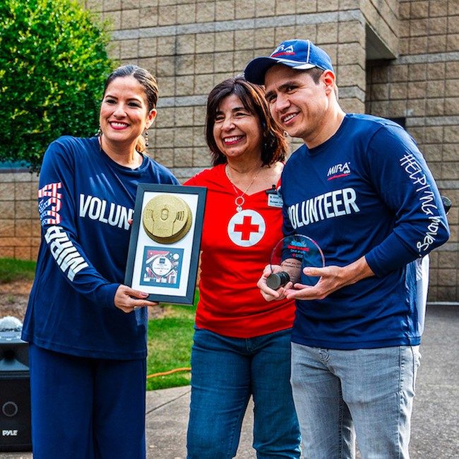 Red Cross partner MIRA USA receives golden alarm