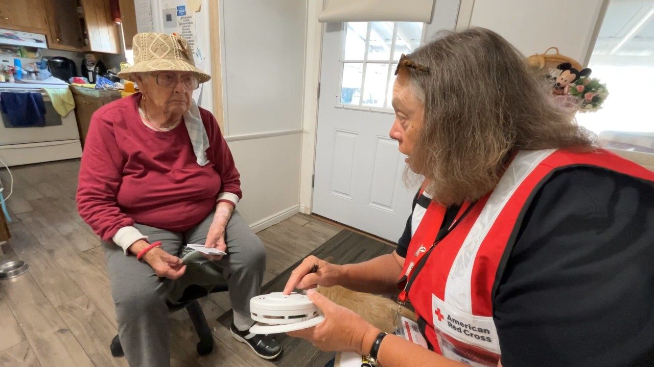 Red Cross volunteer Cheryl Brower 