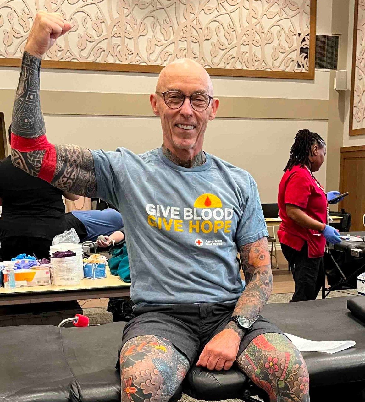 Blood donor Stephen Smith
