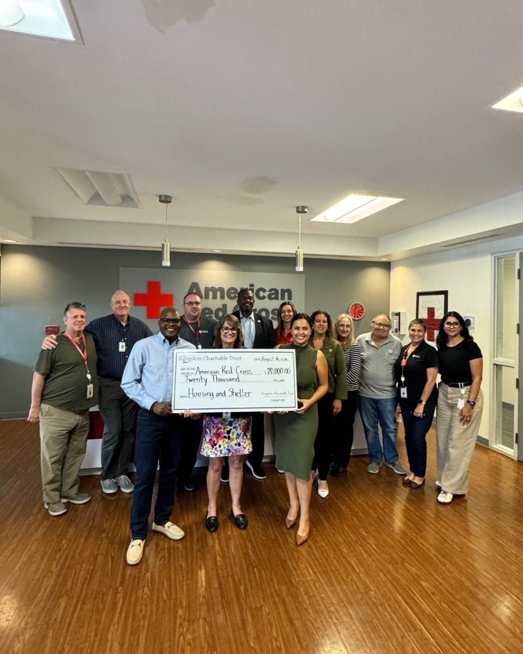 Red cross acccepts grant from Kingdom Charitable Trust