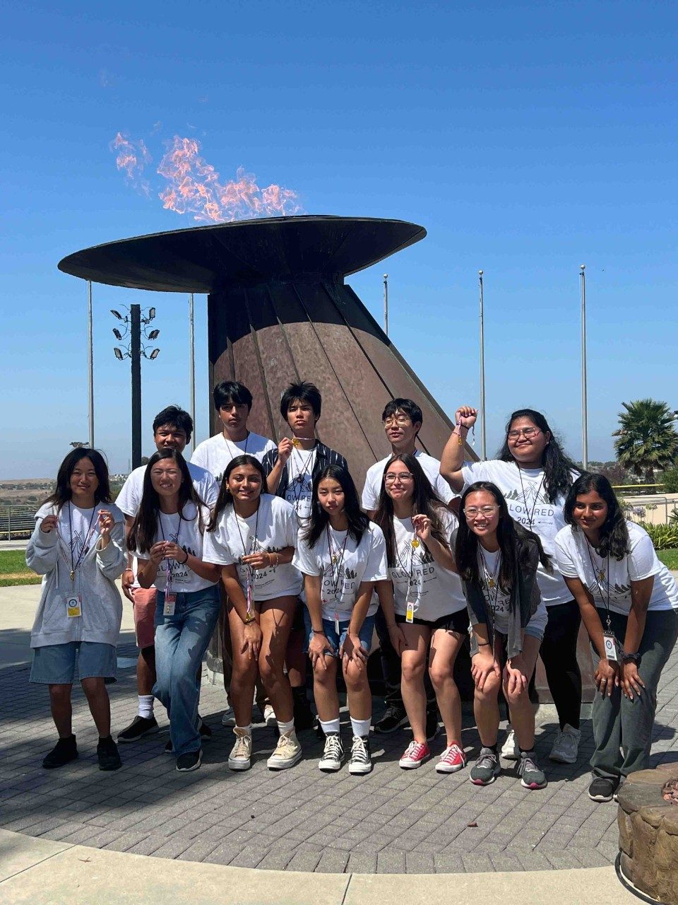 Youth volunteers from the Red Cross Southern California Region at GLOW