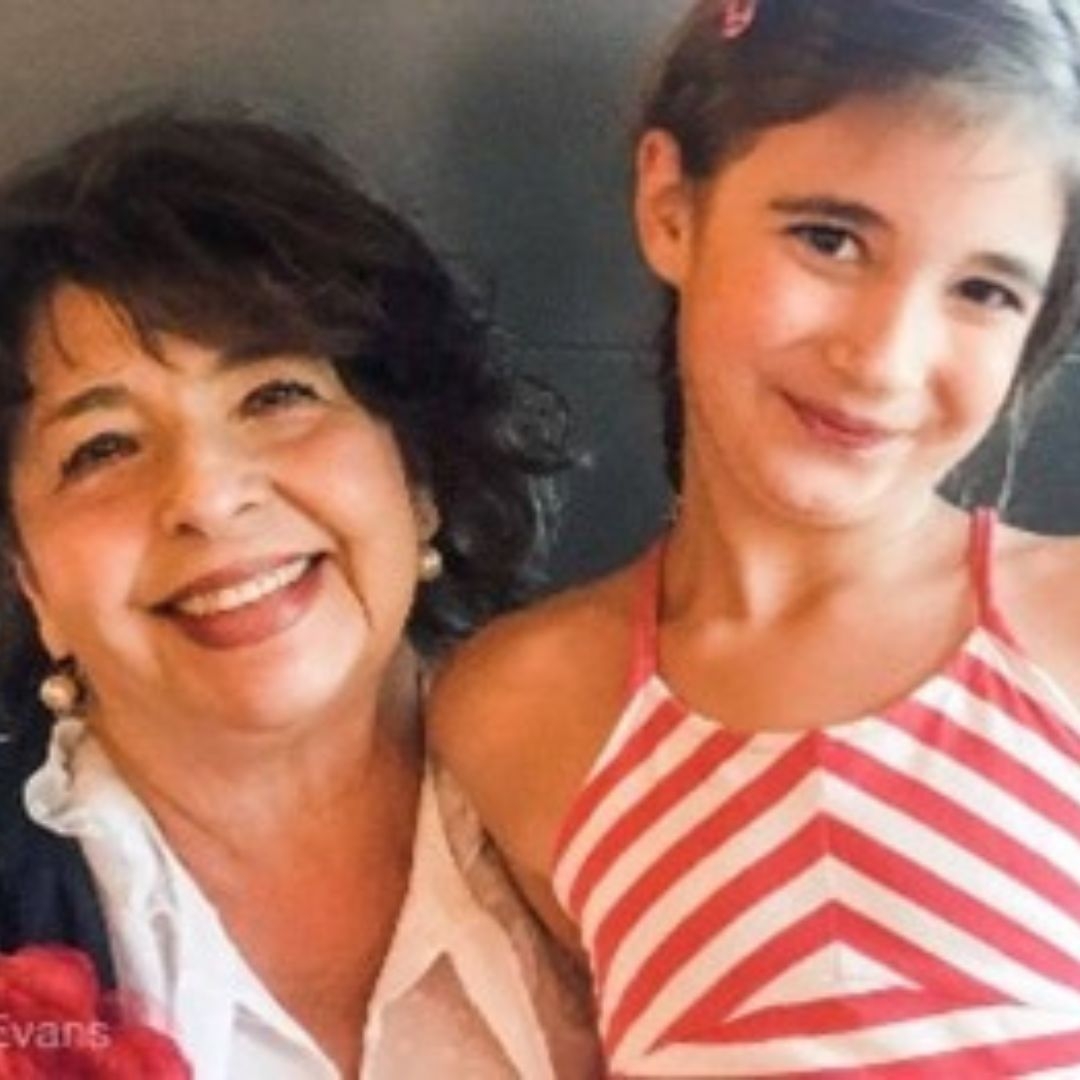 evie evans with her grandmother