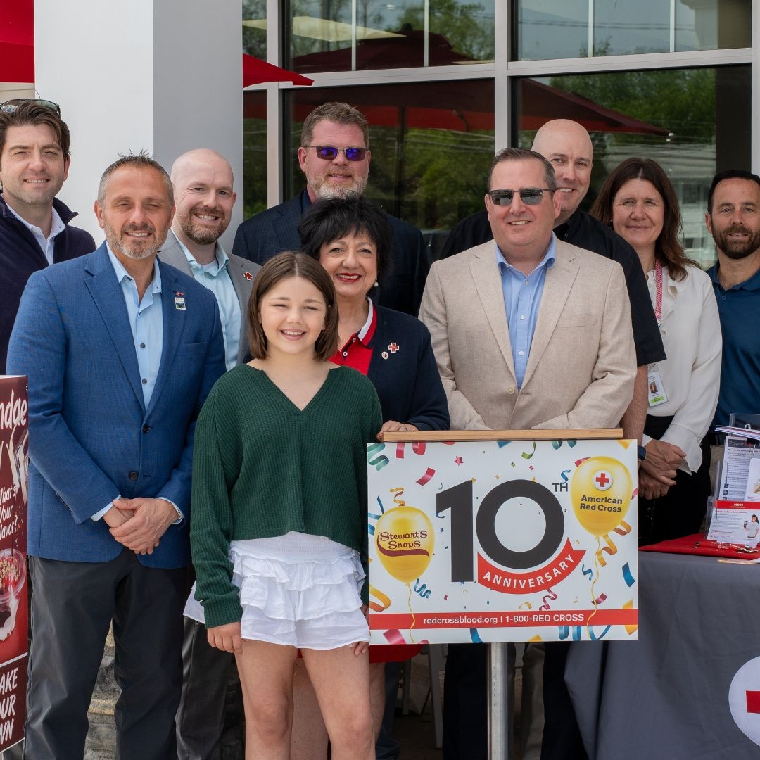 group of people at blood drive