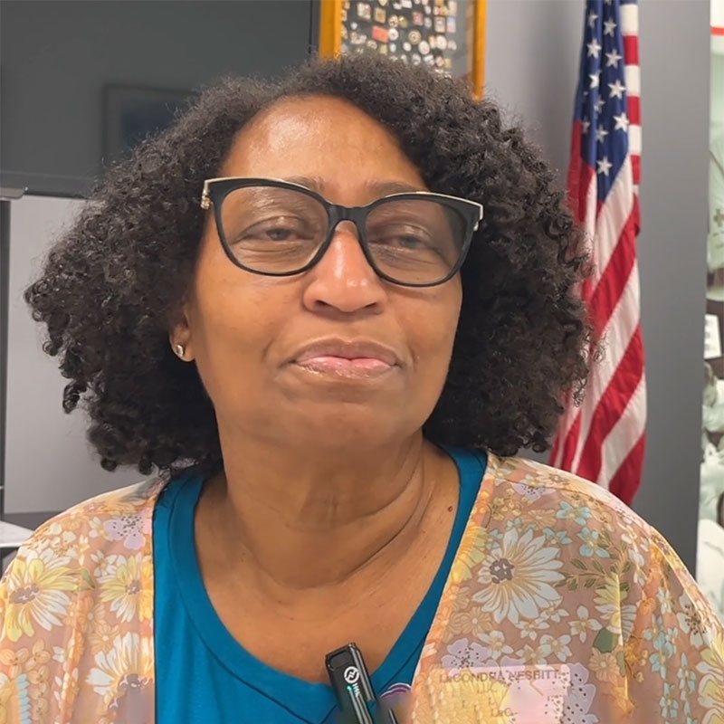 LaCondra Nesbitt speaking in an interview.