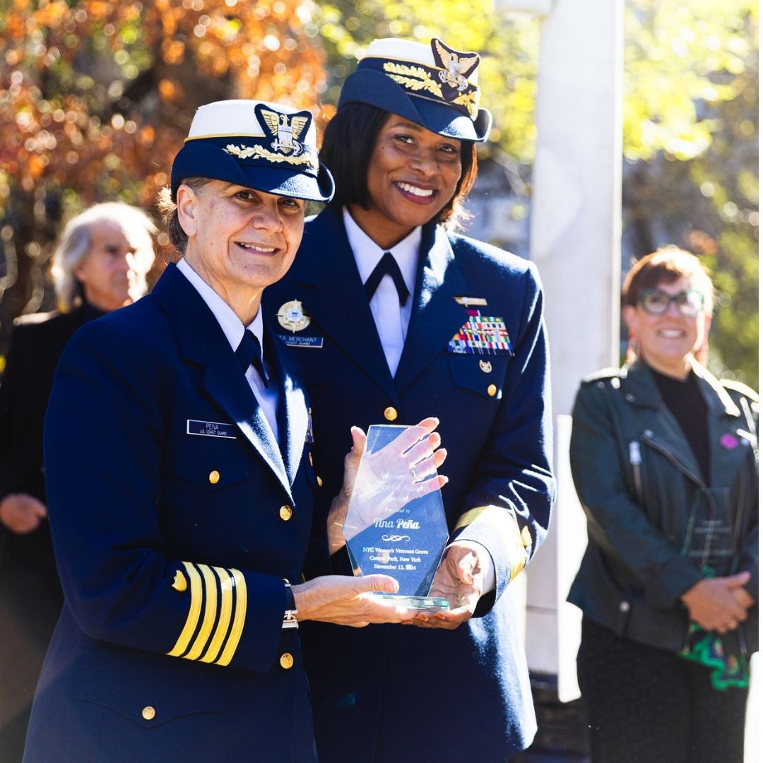 two u.s. service members receiving honorary award