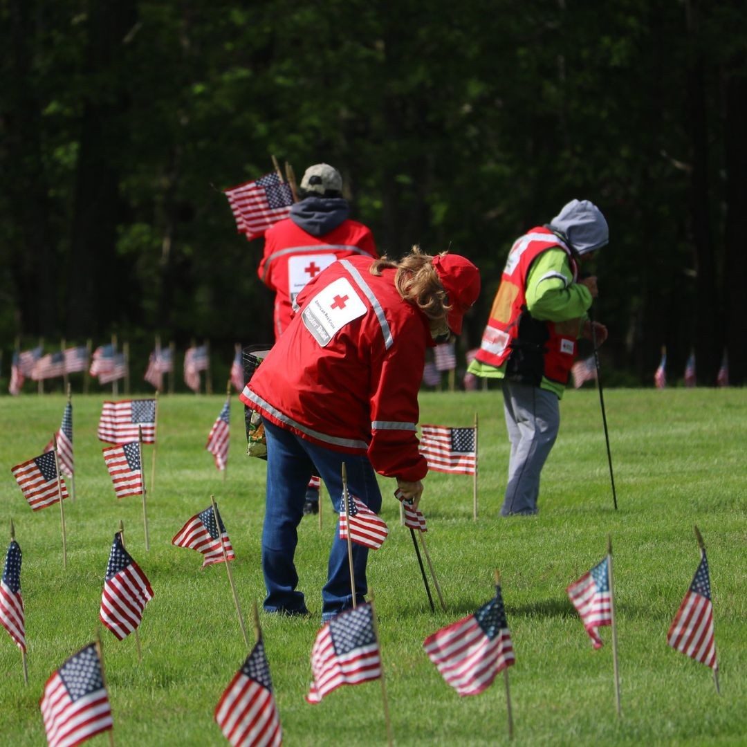red crossers at national cemetary