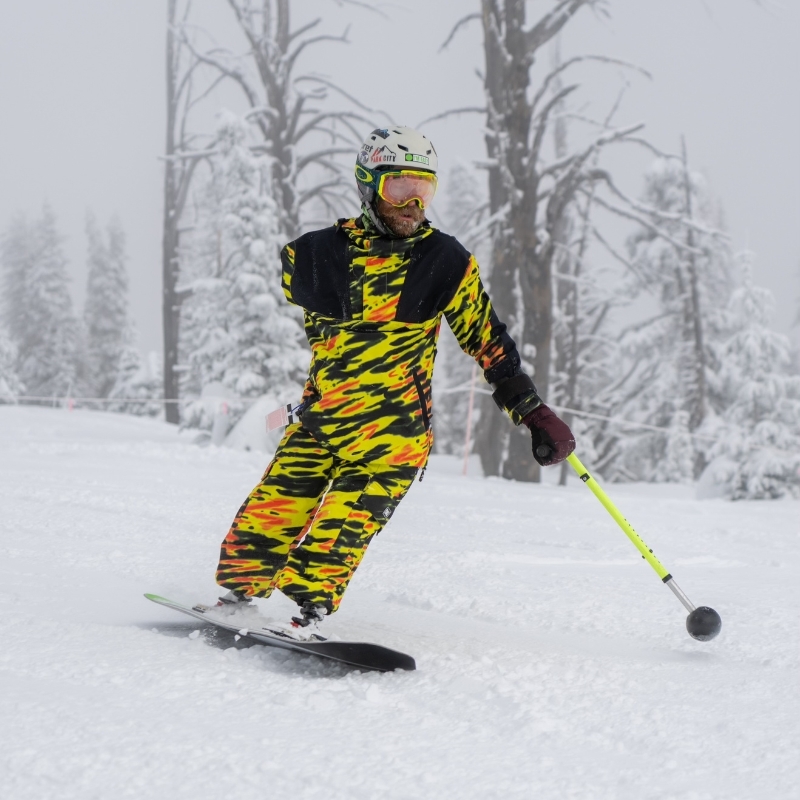 Zach Sherman snowboarding.