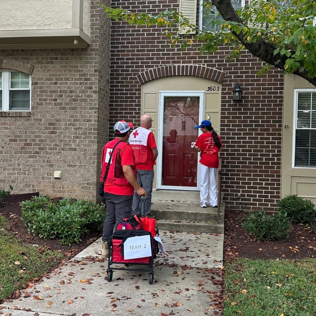 sound the alarm volunteers ringing doorbell