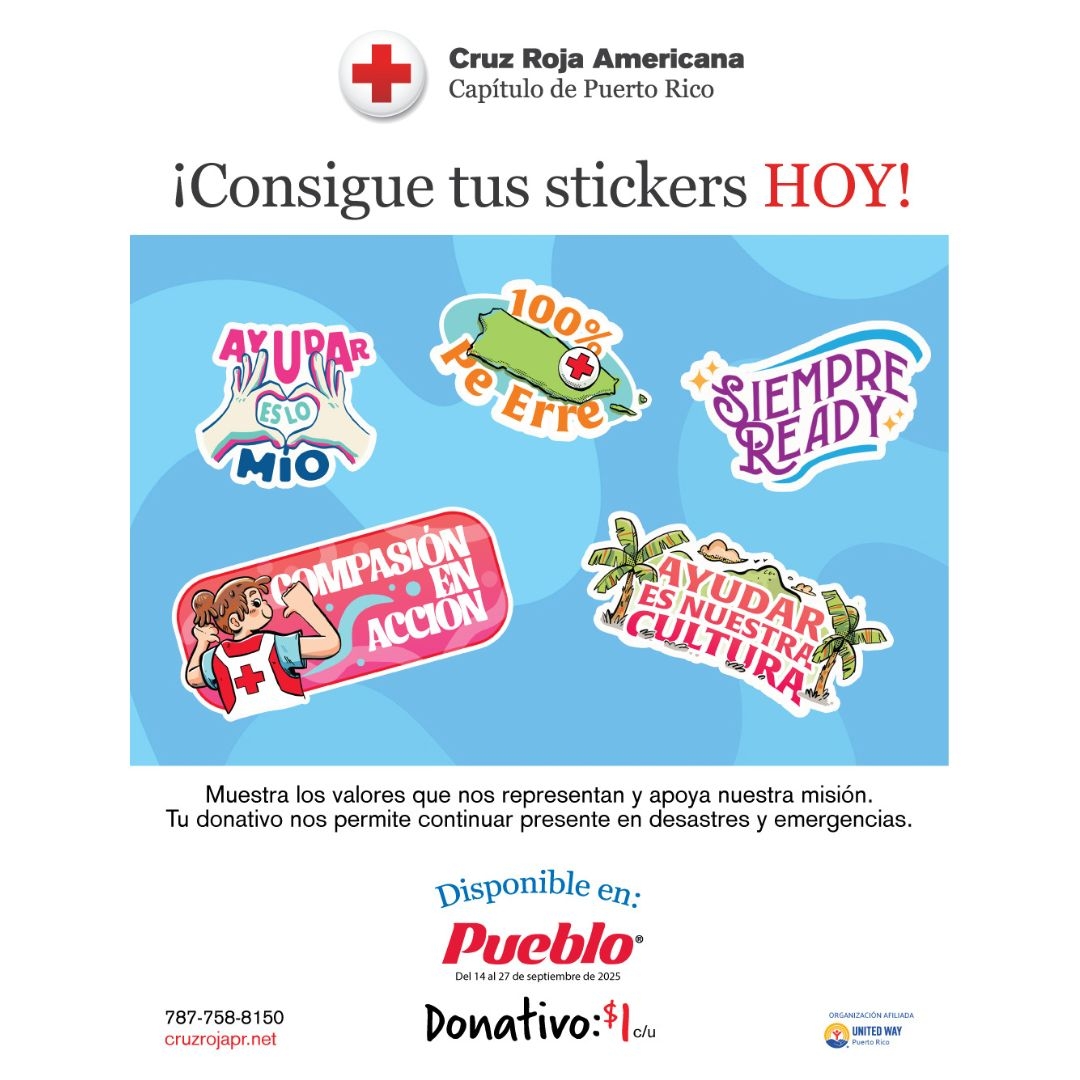 Consigue tus stickers hoy gráfico