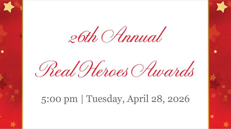 Real Heroes Awards graphic.