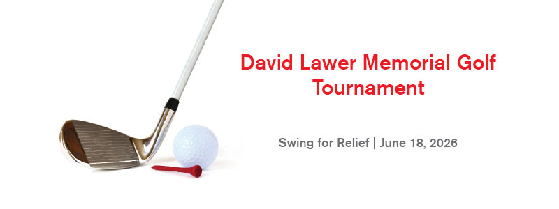 David Lawer Memorial Golf Tournament banner.