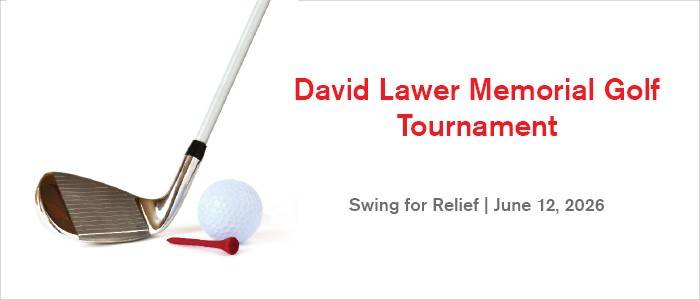 David Lawer Memorial Golf Tournament banner.