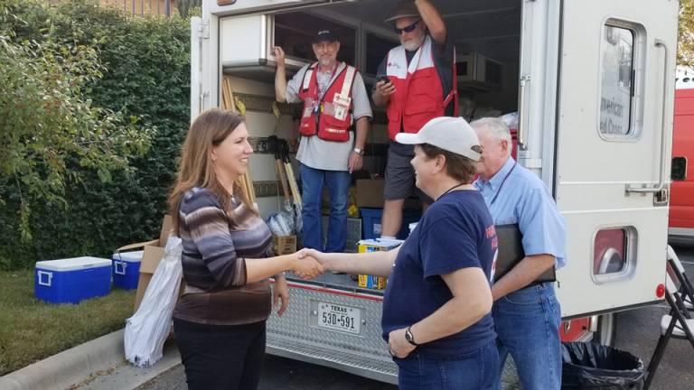 Disaster relief, community partner, red cross