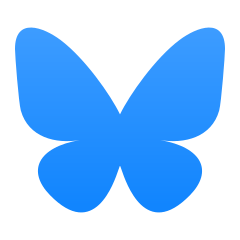 Bluesky logo icon.