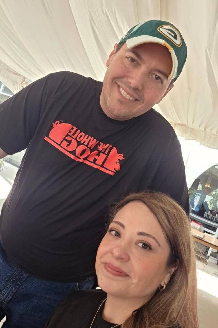 Selfie of man and woman 