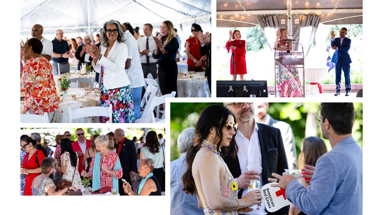 collage of photos from salute to heroes event