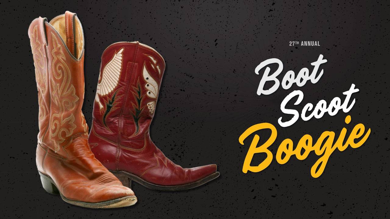 Red cowboy boot