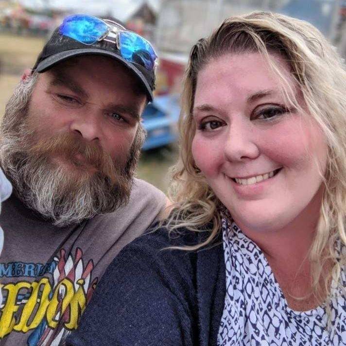Couple takes selfie together