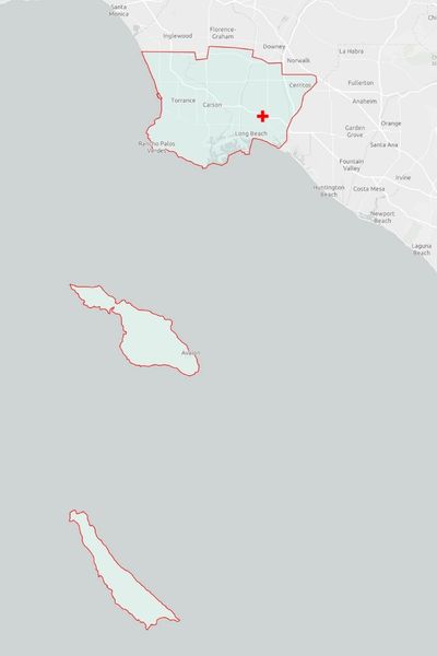 greater long beach and south bay map boundary