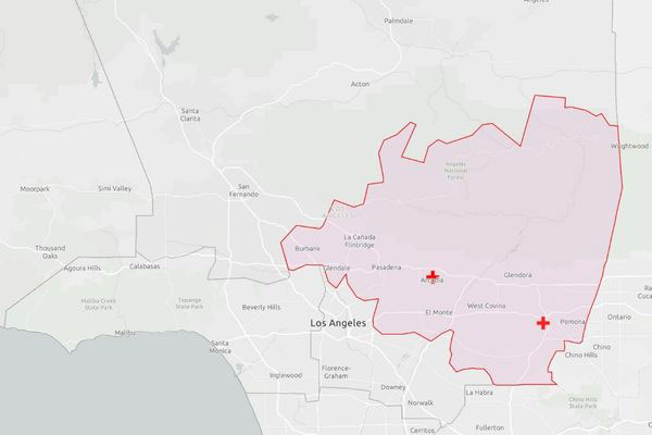 san gabriel pomona valleys los angeles map boundaries.