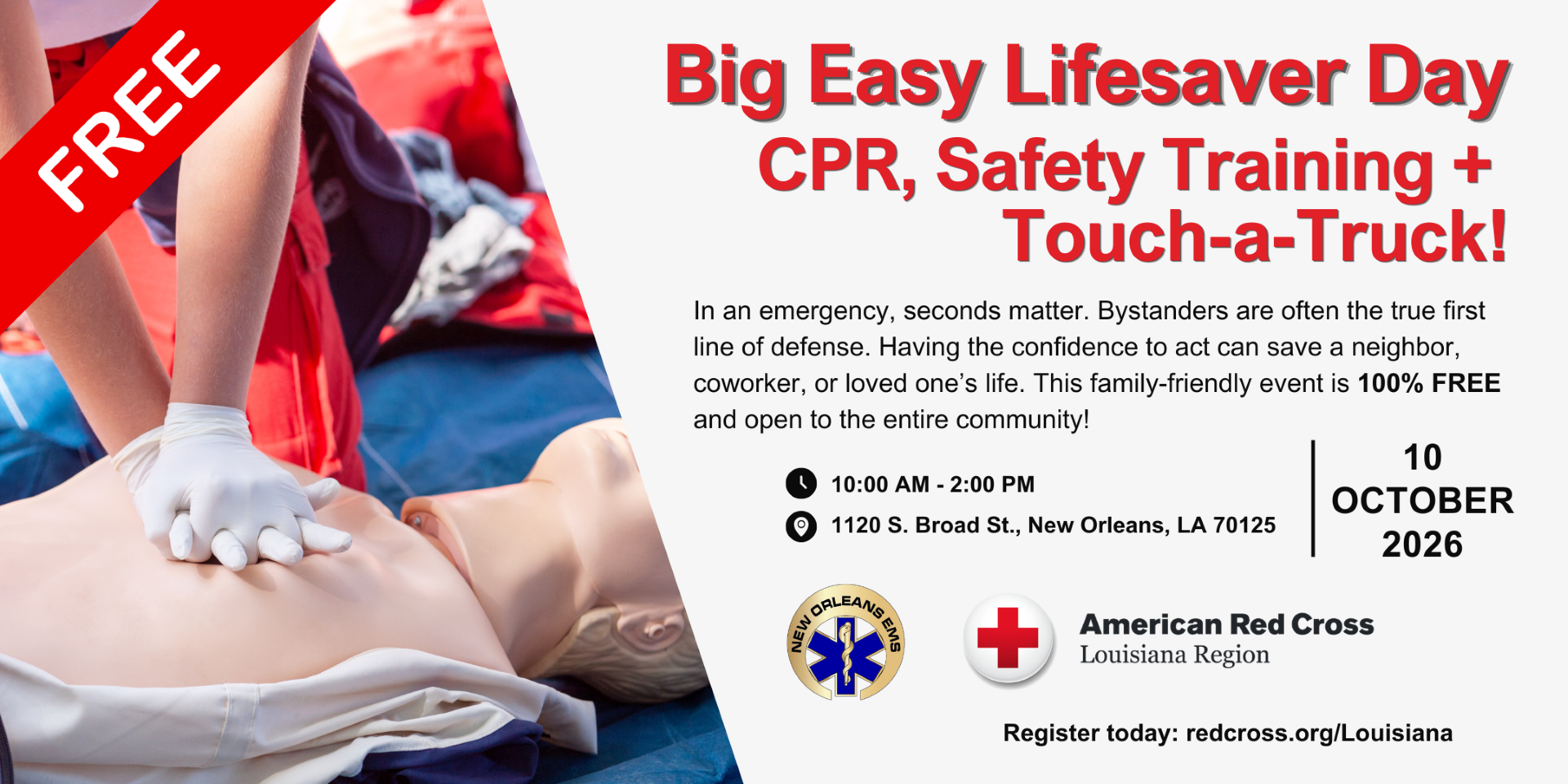 Big Easy Lifesaver Day flyer