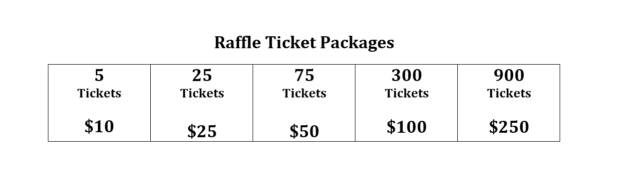 Raffle Ticket Packages price breakdown image