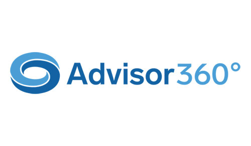 Advisor360 logo.
