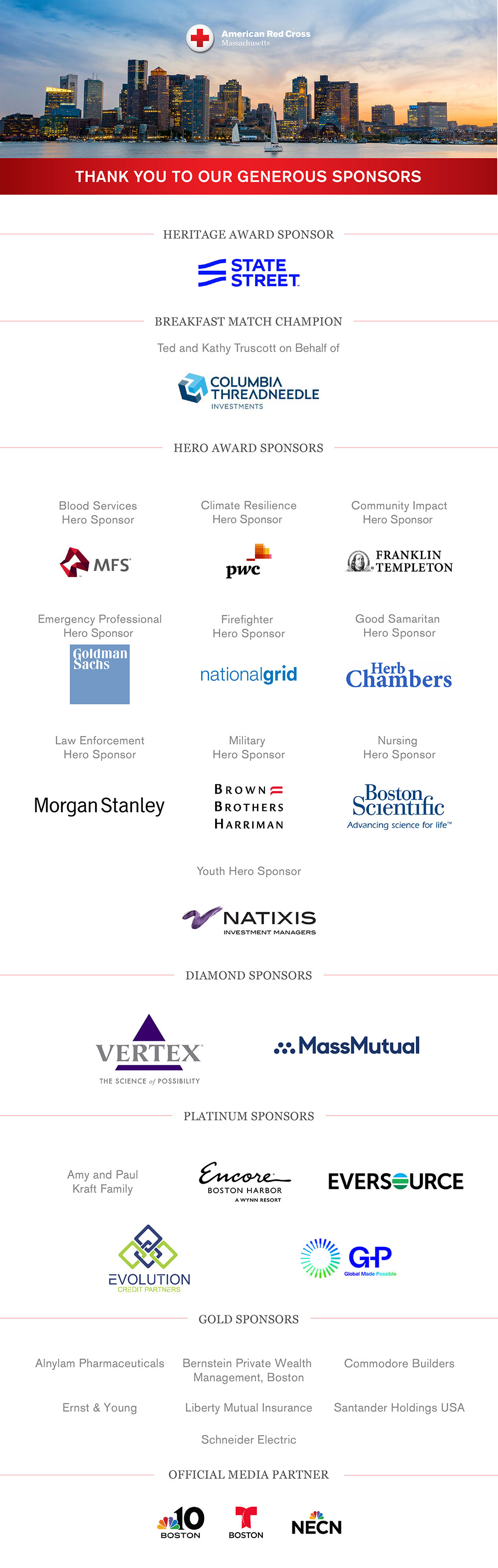 2024 Boston Heroes Breakfast Sponsors